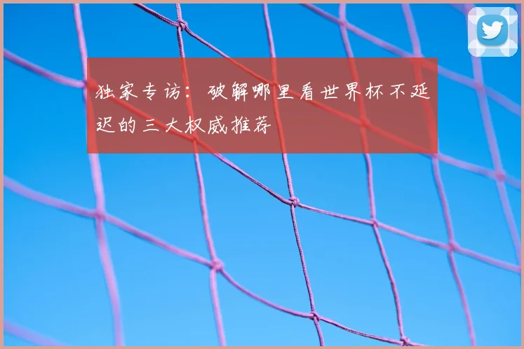 独家专访:破解哪里看世界杯不延迟的三大权威推荐