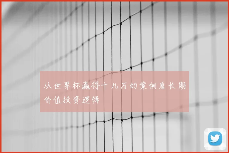 从世界杯赢得十几万的案例看长期价值投资逻辑